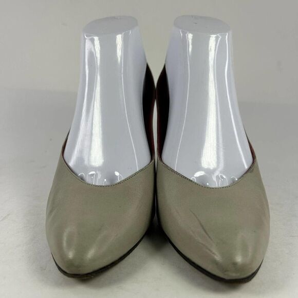 VTG YSL Yves Saint Laurent Women's Tan Sand Pumps US 8.5 M Heels Classic Shoes - Picture 2 of 13